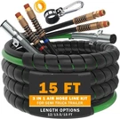 15 Ft Semi Truck Air Lines Kit 3IN1 Trailer Cord And Brake Hoses Assembly. Fixed Price $88.21.