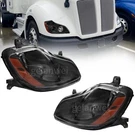 For 2013-2021 Kenworth T680 Left&right Side Headlights Headlamp Black Assembly. Fixed Price $235.99.