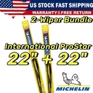 All Weather Wiper Blades 2-PK Premium Fits 2008+ International Prostar 35220X2. Fixed Price $31.03.