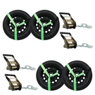 Labwork Lasso Car Tie Down Chain Anchors 2"X96" 4 Pack High-viz 3300 Lbs Swl. Fixed Price $72.93.