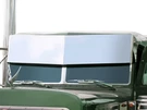 Peterbilt 379 Blind Mount 14" Stainless Steel Slammed Drop Visor P1224C Usa Made. Fixed Price $1295.00.
