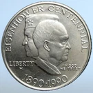 1990 United States Usa General President Eisenhower Bu Silver $1 Coin I111191. Fixed Price $418.20.
