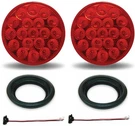 4 Inch Clear Red Stop Turn & Tail Round Led Light 19 Diodes Pack Of 2. Fixed Price $80.95.