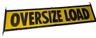 Oversize Load Sign Banner Mesh Ez Hook Bungee 18" X 84" Truck Heavy Hauling Usa. Fixed Price $30.00.