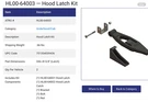 Atro HL00-64003 Hood Latch Kit For Kenworth. Fixed Price $55.00.