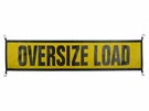 Oversize Load Sign Banner Mesh Ez Hook Bungee 18" X 84" Truck Heavy Hauling Usa. Fixed Price $62.00.