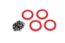 Traxxas 8169R Red Aluminum 1.9 Bead-lock RINGS(4) SCREWS(48): 1/10 TRX-4. Fixed Price $29.95.