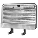 Diamond Plate Aluminum Cab Rack, 68 X 80INCH W/ 2 Chain Racks & Tray. Fixed Price $1800.00.