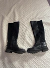 Cole Hann Grand 360 Black Leather Women's High Knee Side Zipper Boots 6.5. Fixed Price $34.99.
