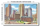 Michigan 1940S - The Heart Of Detroit 11X17 Poster. Fixed Price $19.95.