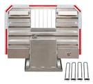 Viking 68X70 Semi Truck Headache Rack Kit W/ 50 Gal Aluminum Fuel Tank. Fixed Price $3999.99.