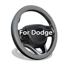 Gray Large Steering Wheel Cover Leather For Dodge Grand Caravan Nitro 15.5-16". Fixed Price $23.99.