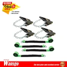 Labwork Lasso Car Tie Down 4 Pack High-viz 3300 Lbs Swl Chain Anchors 2"X96". Fixed Price $71.83.