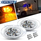 Clear Lens Led Cab Side Marker Turn Signal Light For 08-17 Freightliner Cascadia. Fixed Price $24.99.