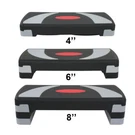 31" Aerobic Platform Exercise Stepper Workout Adjust 4"-6"-8" W/risers. Fixed Price $29.58.