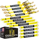 Vulcan Classic Yellow Axle Tie Down Kit - Snap Hook Ratchet Straps. Fixed Price $134.99.