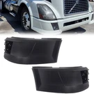 Lh+rh Front Bumper End Cap Extension Corner W/fog Light Hole For Volvo Vnl 04-18. Fixed Price $191.90.