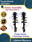 Oe Front Struts For 2011-2014 Toyota Sienna 3.5L 4X4 7 Seats Lifetime Warranty. Fixed Price $277.92.