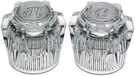 Valterra PF287015, Phoenix Faucets Acrylic Clear Crystal Knobs Hot/cold Set Of. Fixed Price $12.40.