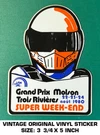 Grand Prix Trois-rivi Res 1980 Vintage Original Vinyl Decal Sticker Racing. Fixed Price $7.29.