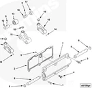 Used Cummins N14 Cam Follower Housing Complete With Rollers 3055280 3070499. Fixed Price $160.00.