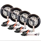 Lasso Car Tie Down - Flat Hooks 2X96" 4 Pack Silver Series 3300 Lbs Swl. Fixed Price $69.99.