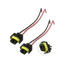 Augeny 2PCS H8 H9 H11 Female Adapter Wiring Harness Sockets Wire, Universal.... Fixed Price $7.99.