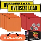 Oversize Load Banners, Multi-color Flags And Magnets Kit Includes 2 Stretch. Fixed Price $165.56.
