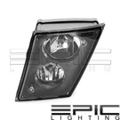 Black Double Bulb Fog Lamp For 2003-2015 Volvo Vnl Left Driver Side Lh. Fixed Price $61.14.