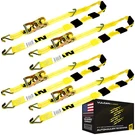 Vulcan Sliding Idler 3-CLEAT Car Tie Down, J Hooks 120", 4 Pack 1600 Lbs Swl. Fixed Price $83.99.