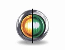 Trux TLED-BX3AG 3/4" Dual Revolution Amber Marker To Green Auxiliary Light. Fixed Price $19.74.