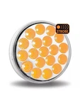 Tled-cr 4" Clear To Amber With Strobe Feature Round Light 19 Diodes. Fixed Price $24.99.