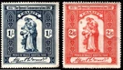 1897 United Kingdom 1/- & 2/6D Prince Of Wales's Hospital Fund SET/2. Fixed Price $18.00.