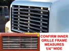 International 4000 Series Std Horizontal Grill Inserts (no Frame) 1/4" Wide 7PCE. Fixed Price $275.00.