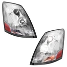 Chrome Headlights Assembly With Bulbs Left + Right For Volvo Vnl Vnm 2004-2018. Fixed Price $247.00.